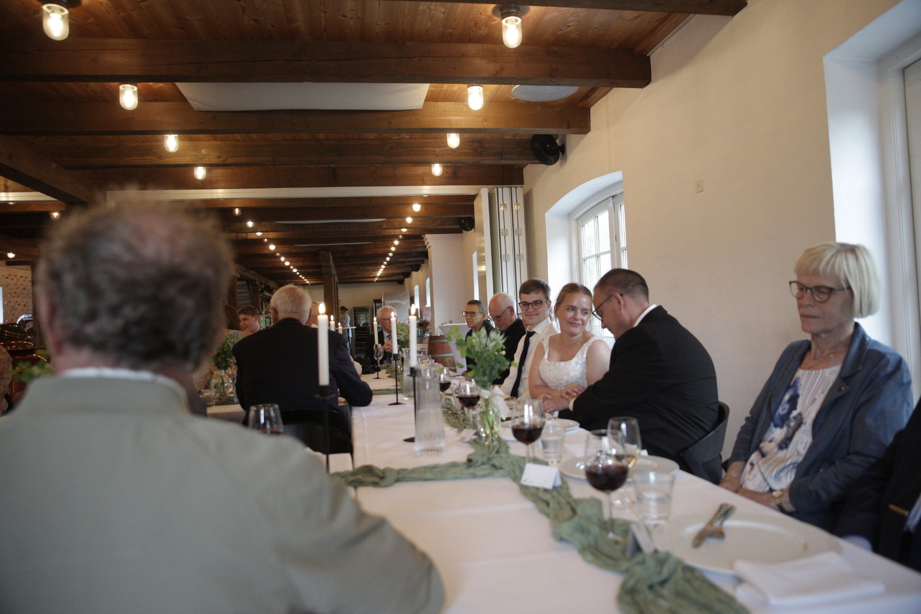 Bryllupsmiddag i de rustikke lokaler på Rækker Mølle Bryghus